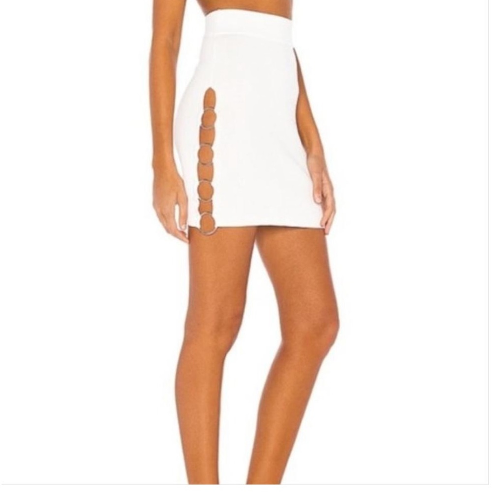 Revolve White Superdown Miliana O Ring Skirt Small NWT DIRTY